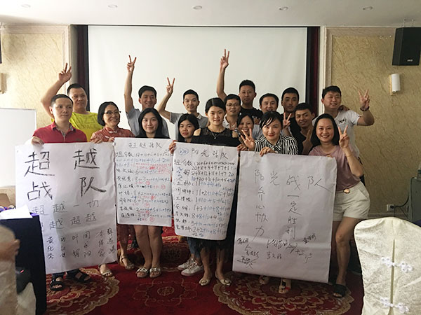 Group photo of employee training