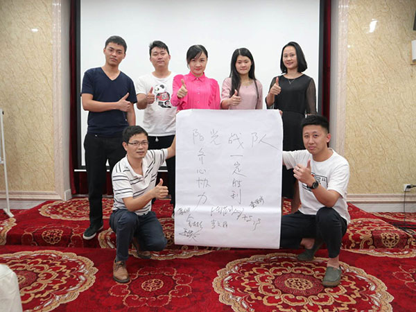 Group photo of employee training