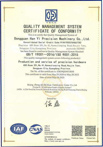 Quality Management System Certification